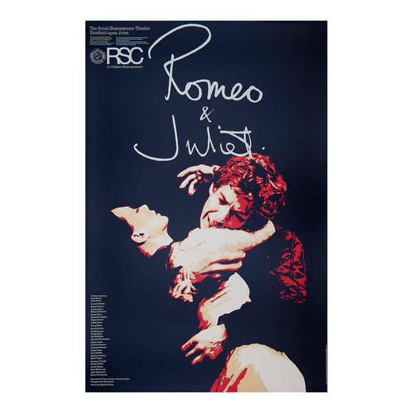 An original poster for the 1976 Royal Shakespeare Company (RSC) production of Romeo and Juliet.