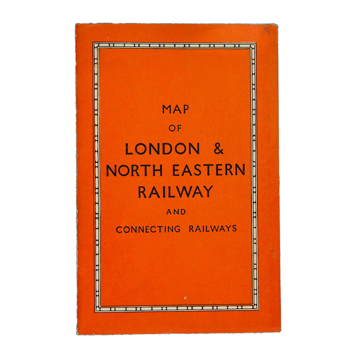 Original folding Map of the London & North Eastern Railway contained within original orange card covers, 1930.