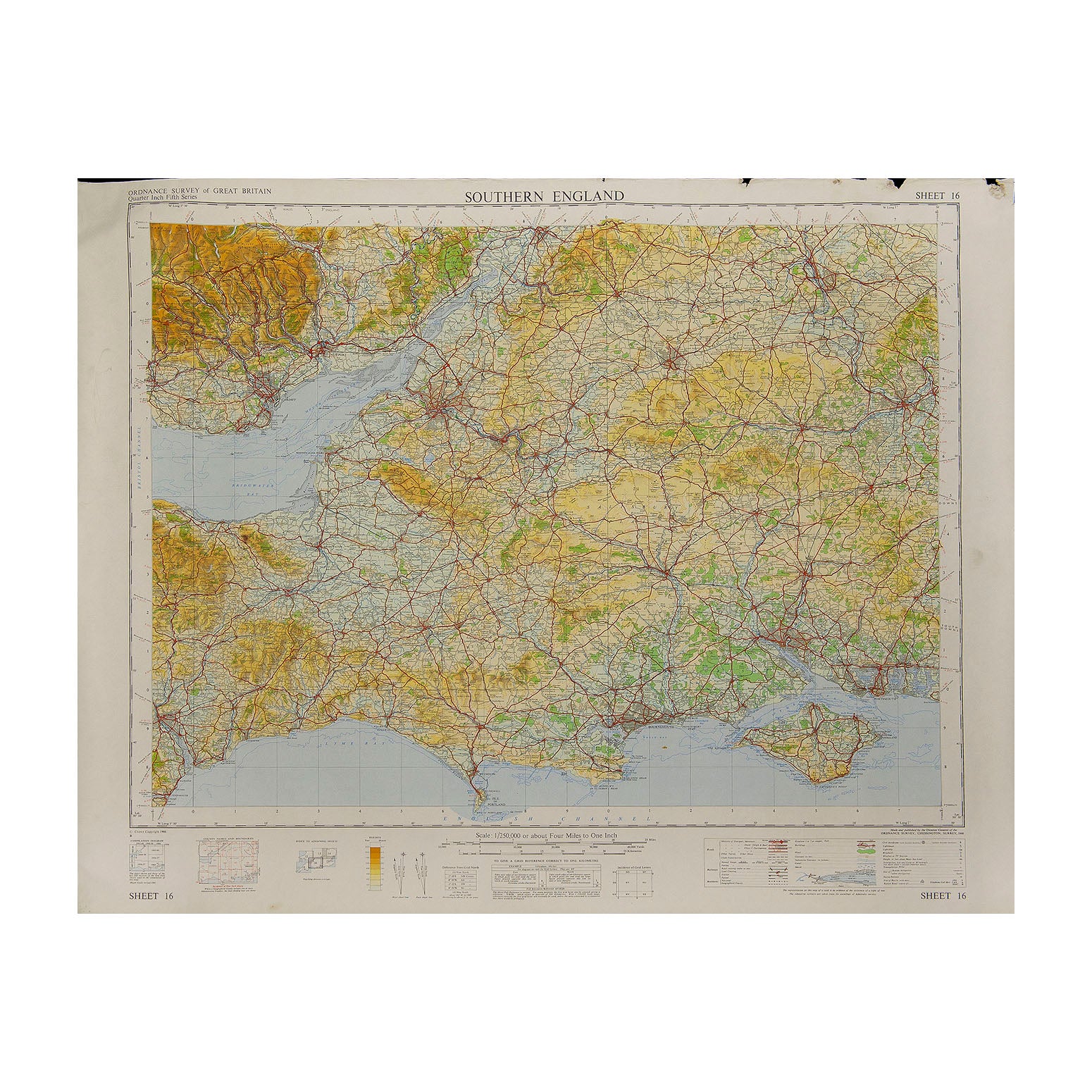 Southern England Ordnance Survey map