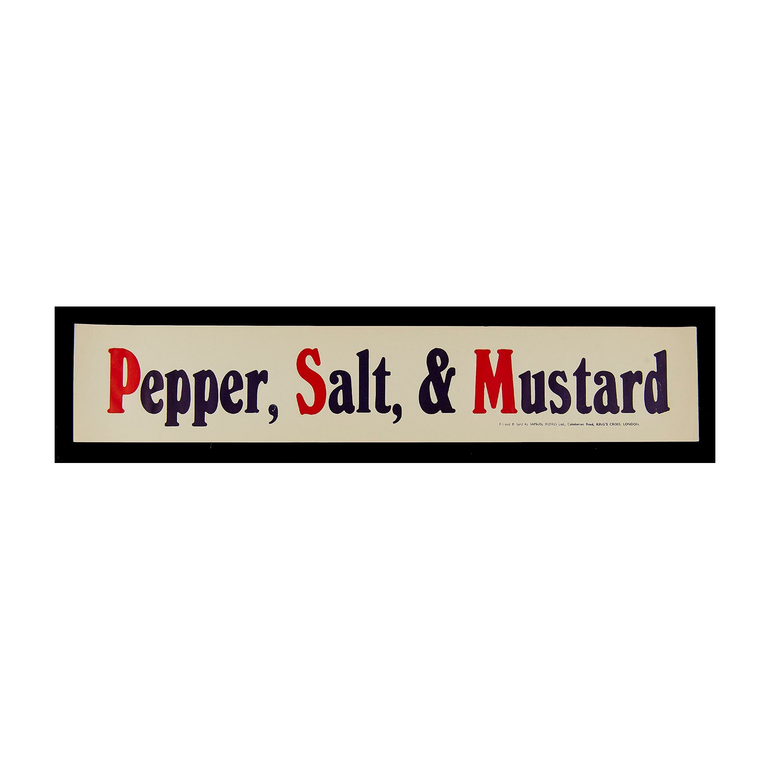 Pepper, Salt, & Mustard Twentieth Century Posters