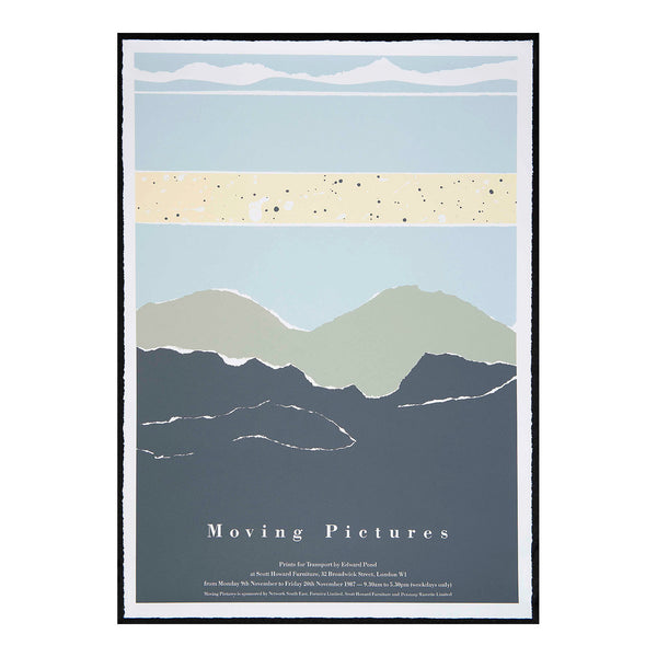 Original poster for an exhibition of Edward Pond’s graphic work for Network SouthEast held at Scott Howard Furniture, London, 1987.