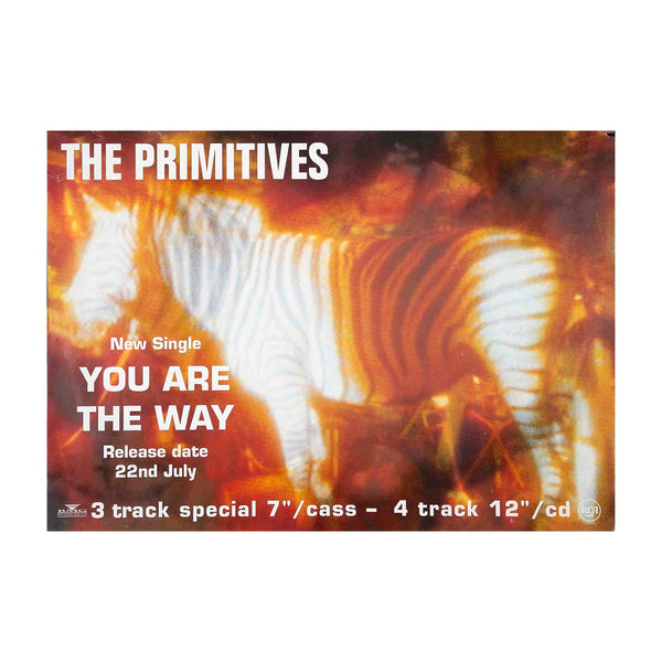 Original instore promotional poster, You Are the Way, by the British alternative/indie pop band The Primitives, released by RCA Records on 22 July 1991.