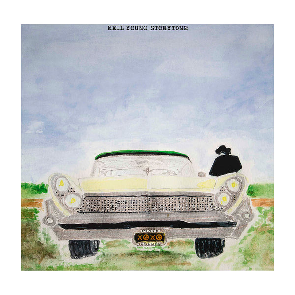 Limited edition print of the cover artwork for Storytone, the thirty-sixth studio album by Canadian-American musician Neil Young, 2014. The watercolour artwork was painted by Young himself and released as a limited edition print on high-quality paper at the time.