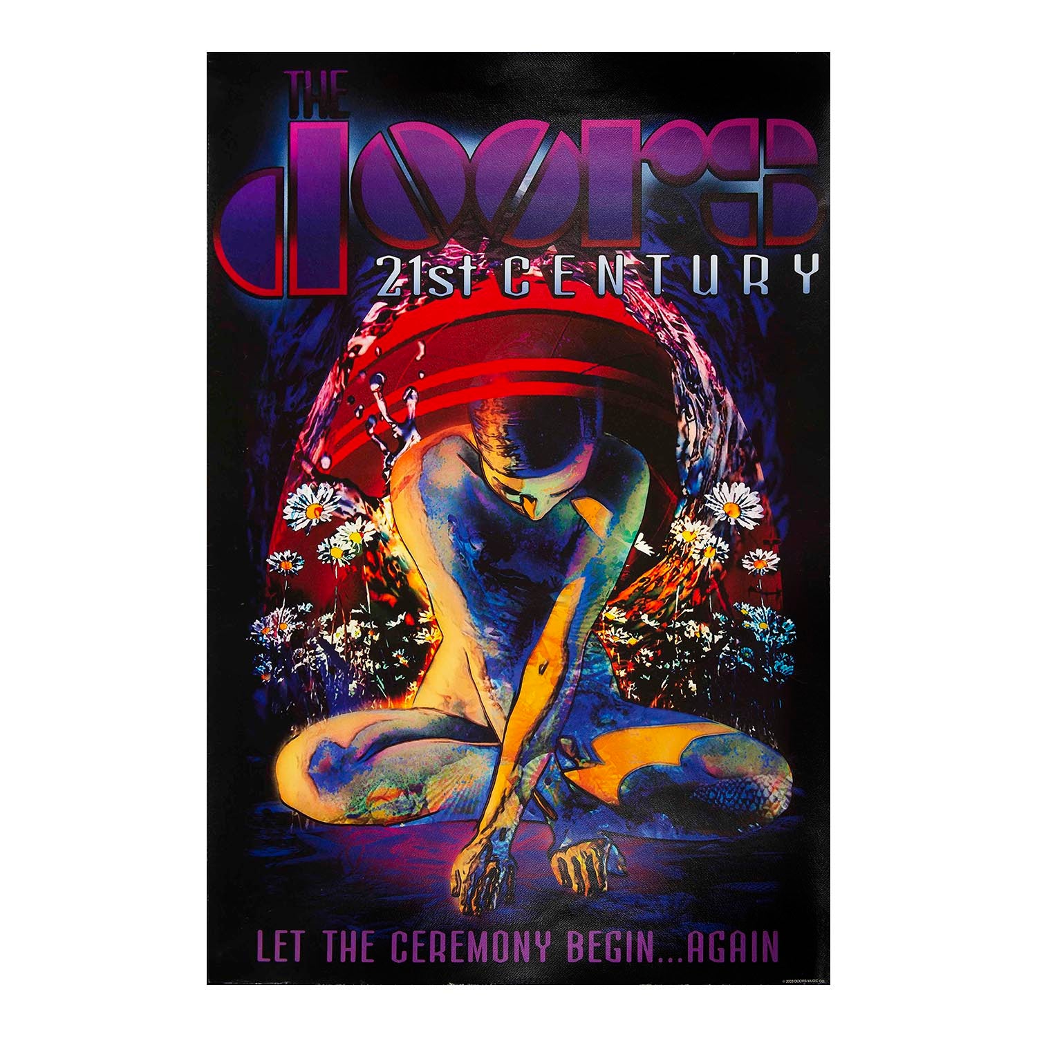 Original promotional/merchandise poster for The Doors of the 21st Century, a group formed in 2002 by original band members Robby Krieger and Ray Manzarek