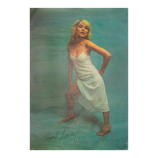 An original, large format, poster of Debbie Harry (Blondie), photographed by Chris Stein and published by Pace Minerva, 1979. 
