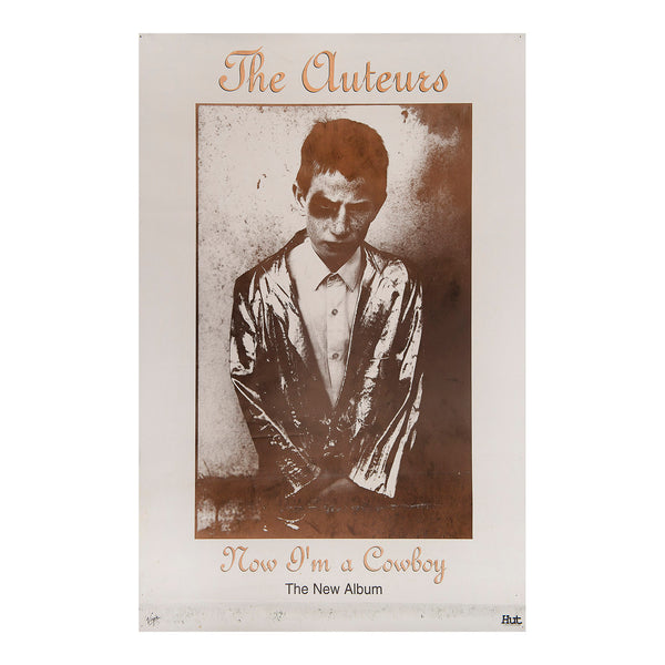 Original promotional poster Now I'm a Cowboy, the&nbsp;second studio album by British rock band The Auteurs, released on 9 May 1994