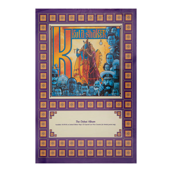 An original promotional poster for Kuala Shaker. The Debut Album, released in 1996