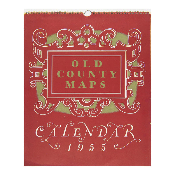 promotional calendar, Old County Maps, published by Tillings Transport (BTC), 1955. The calendar consists of reproductions of 12 historic county maps