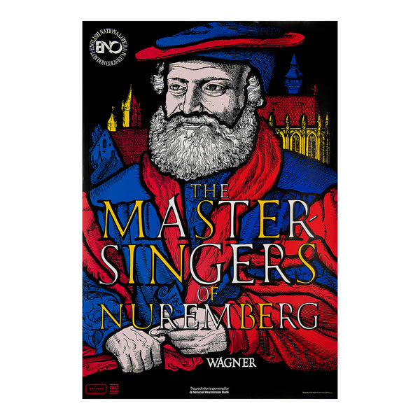 Original English National Opera poster, The Master Singer of Nuremberg, London Coliseum, 1986. 