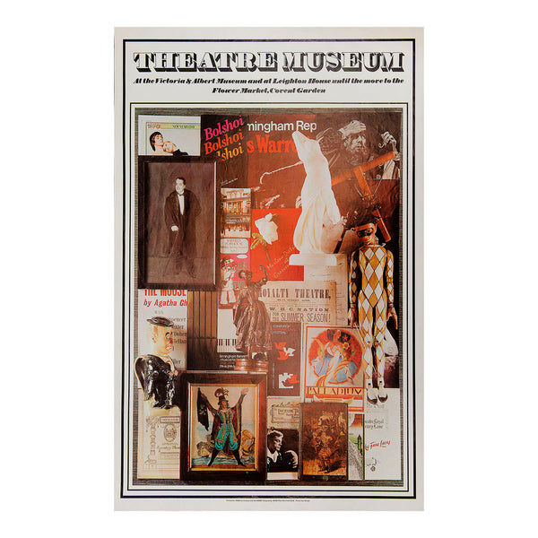 Original V&A poster for the Theatre Museum, Leighton House, c. 1973.