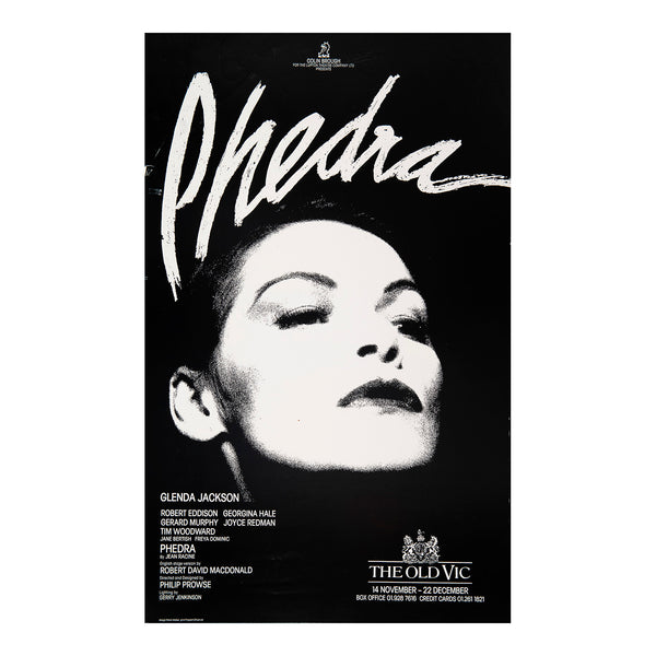 Original poster for a production of Phedra (by Jean Racine), The Old Vic, 1984