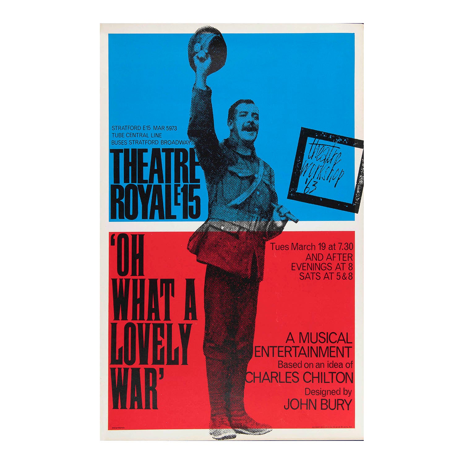 A rare, and culturally significant, theatre play, for the opening production of Oh, What a Lovely War!, Theatre Royal Stratford East, March 1963