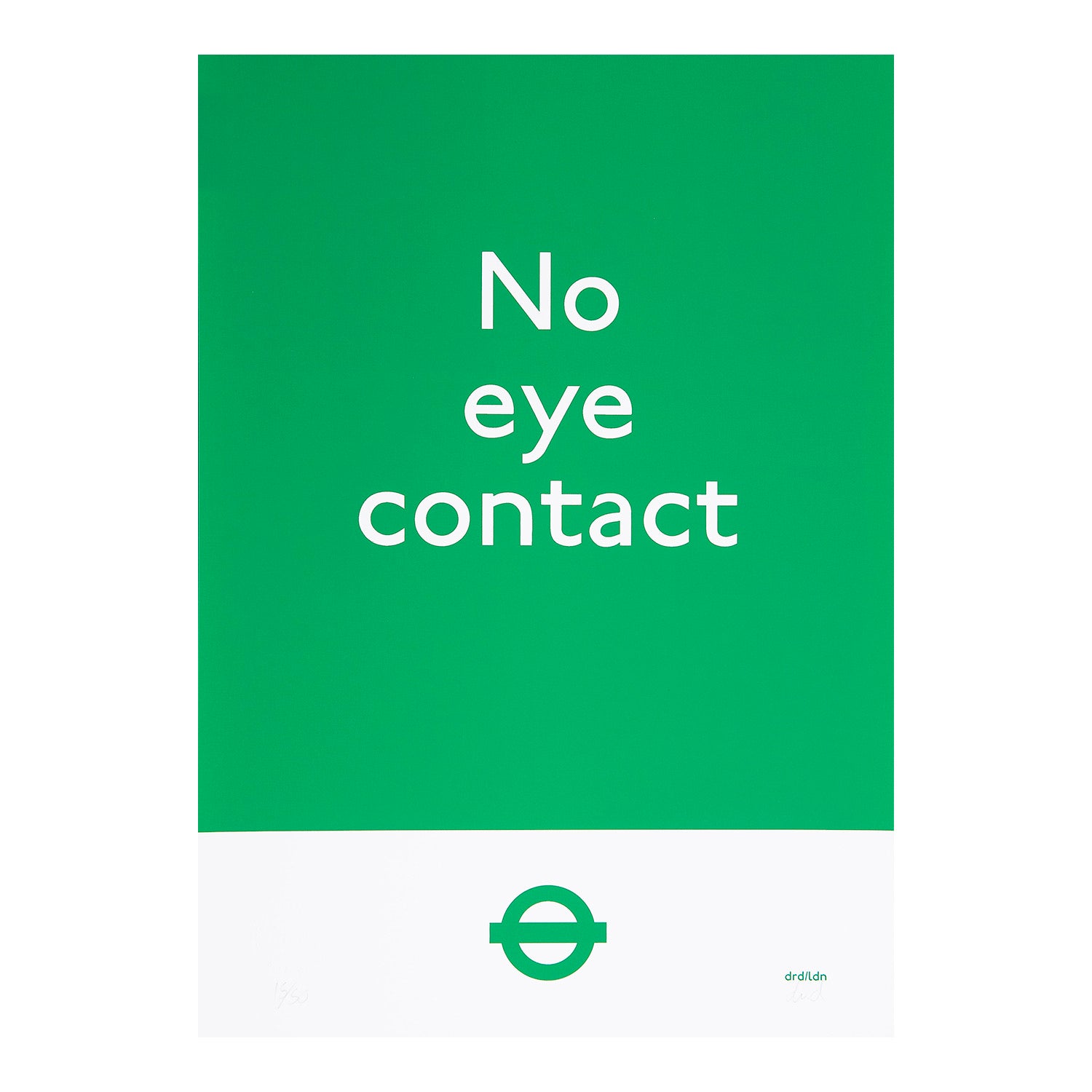 No eye contact (green)