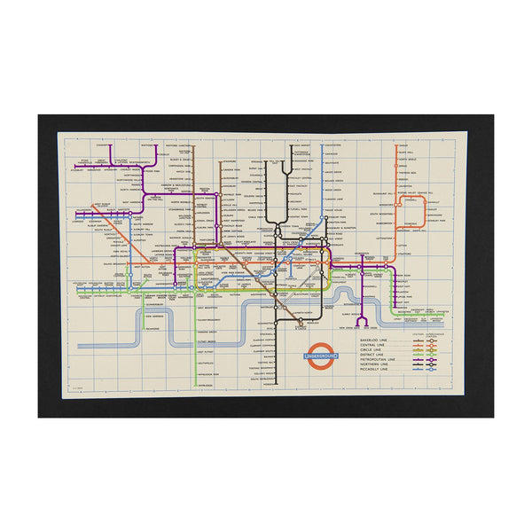 Original London Transport folding Underground pocket map, printed on thin card, 1958 (revised edition)

Classic version of the iconic Tube map with printed HC Beck attribution. Reverse printed with Index of Stations.
