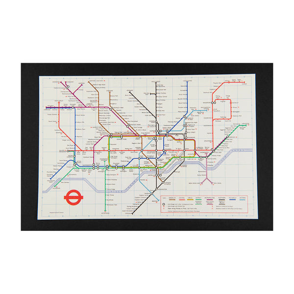 Original London Transport folding Underground pocket map, printed on thin card, No. 2 1972.

Version of the iconic Tube map designed by Paul Garbutt. Reverse printed with Index of Stations

The cover of this variant edition is overprinted: Pimlico Station Opens September 14.