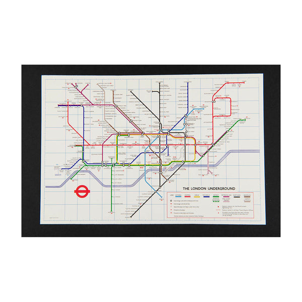 Original London Transport folding Underground pocket map, printed on thin card, No. 1 1976.

Version of the iconic Tube map designed by Paul Garbutt. Reverse printed with Index of Stations