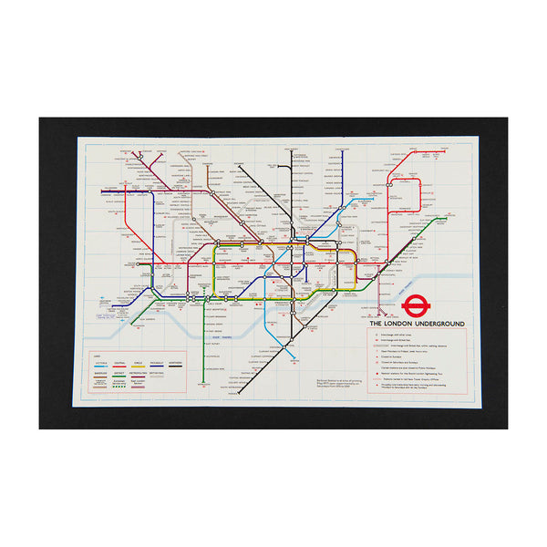 Original London Transport folding Underground pocket map, printed on thin card, No. 3 1977.

Version of the iconic Tube map designed by Paul Garbutt. Reverse printed with Index of Stations