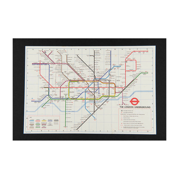 Original London Transport folding Underground pocket map, printed on thin card, No. 2 1978.

Version of the iconic Tube map designed by Paul Garbutt. Reverse printed with Index of Stations
