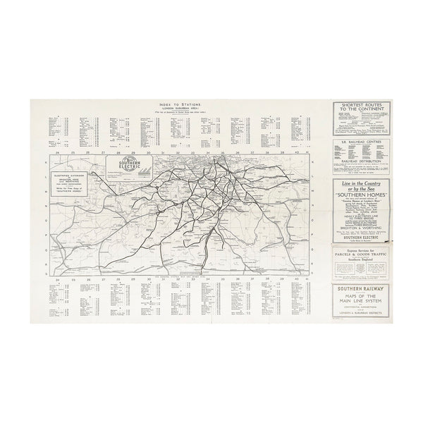 Southern Railway Maps of the Main Line System (folding map) | Twentieth ...