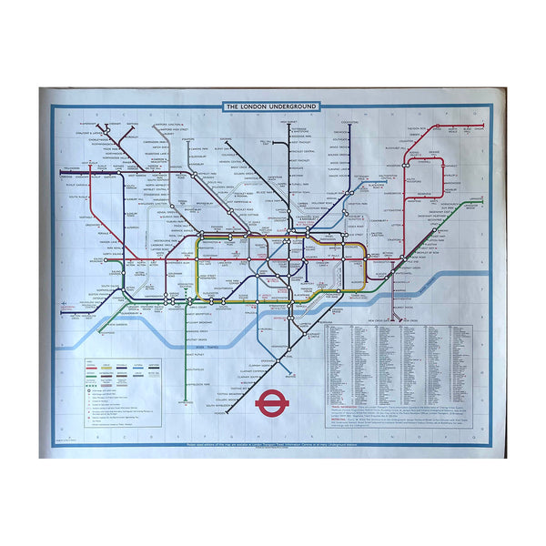 London Underground Tube Map Poster Version C 1979 Twentieth Century london-underground-tube-map-poster-version-c-1979-twentieth-century