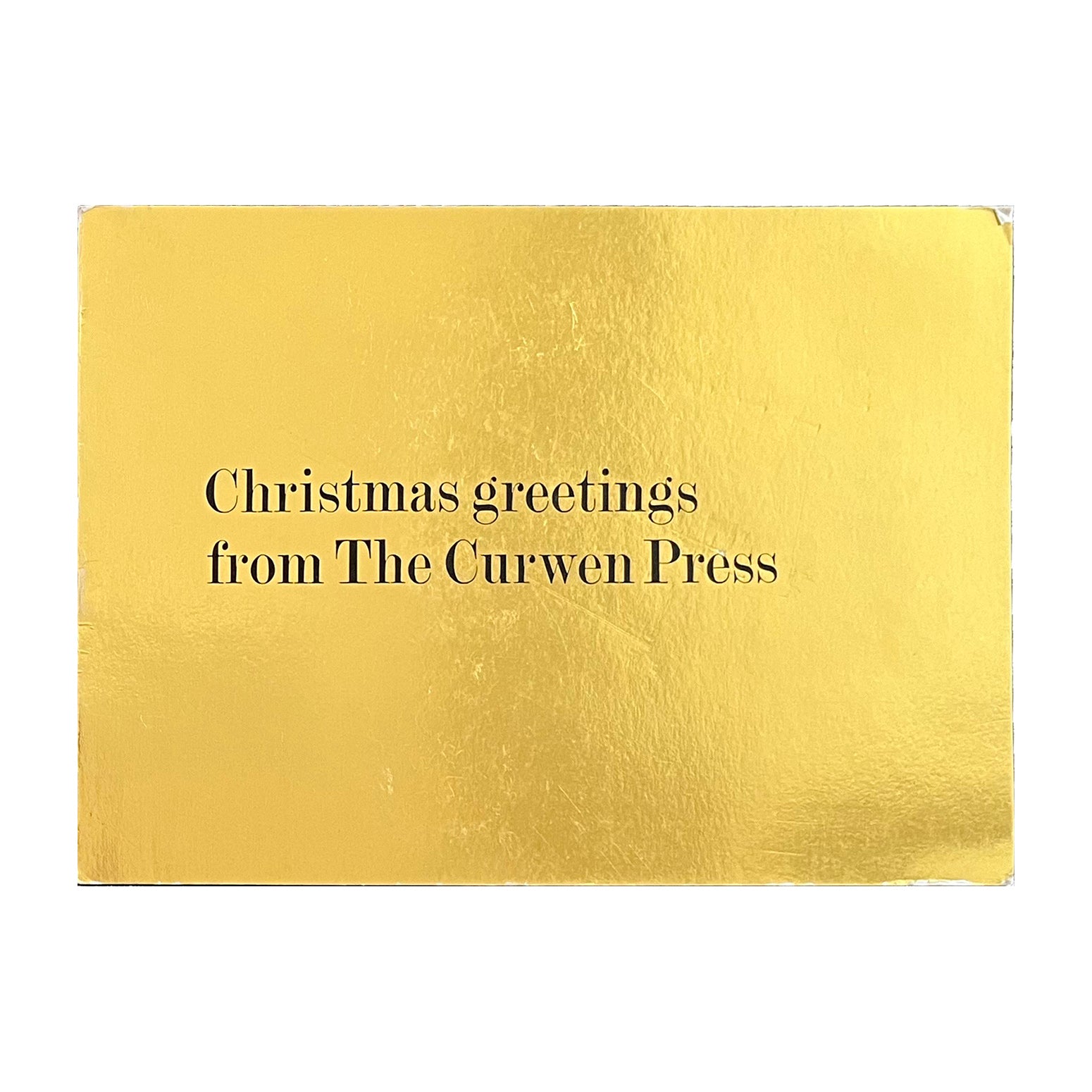 Christmas Card printed and published by the Curwen Press in the early 1970s