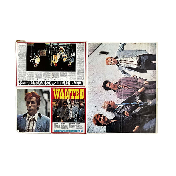 Original, fanzine-magazine, Star Monthly, featuring the Sex Pistols, 1977. The folding magazine includes several photographs of the Pistols and opens up to reveal a large band line-up poster.
