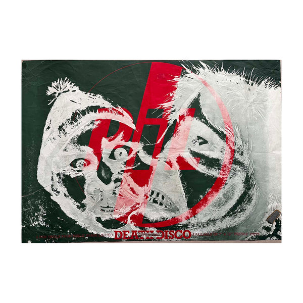 Rare, original, promotional poster, Death Disco, released by Public Image Limited, June 1979. The striking artwork was designed by the singer, and former Pistol’s frontman, John Lydon.