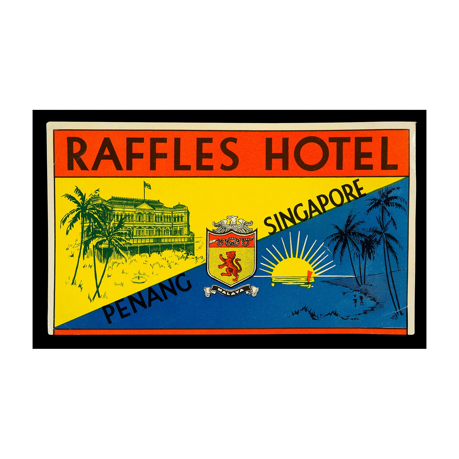 Raffles Hotel (luggage label)