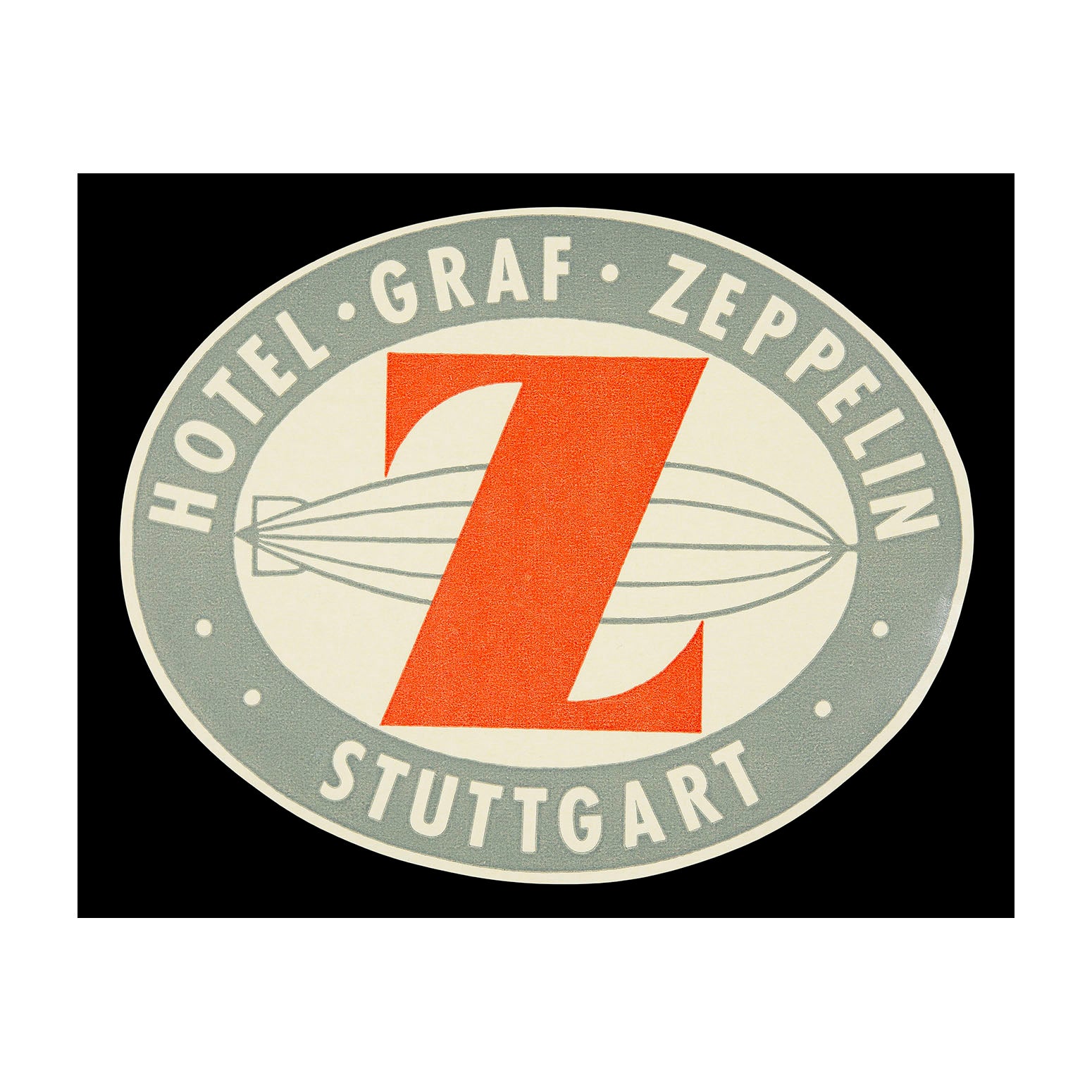 Hotel Graf Zeppelin, Stuttgart (luggage label)