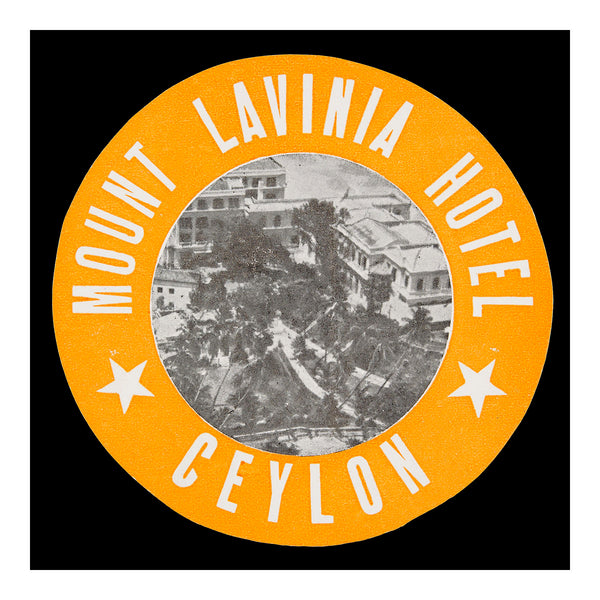 Mount Lavina Hotel, Ceylon (Luggage Label)
