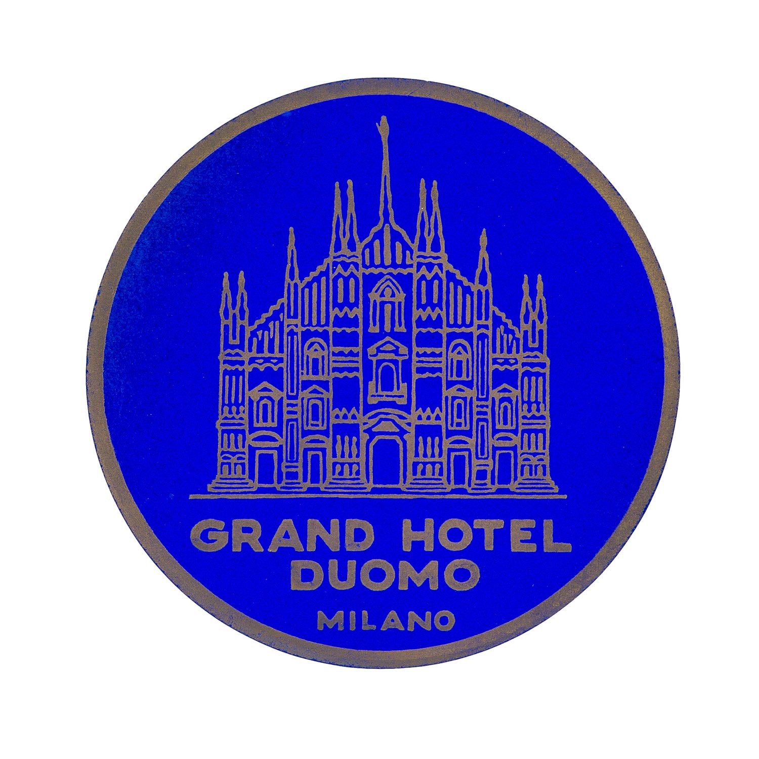 Grand Hotel Duomo, Milano (Luggage Label)