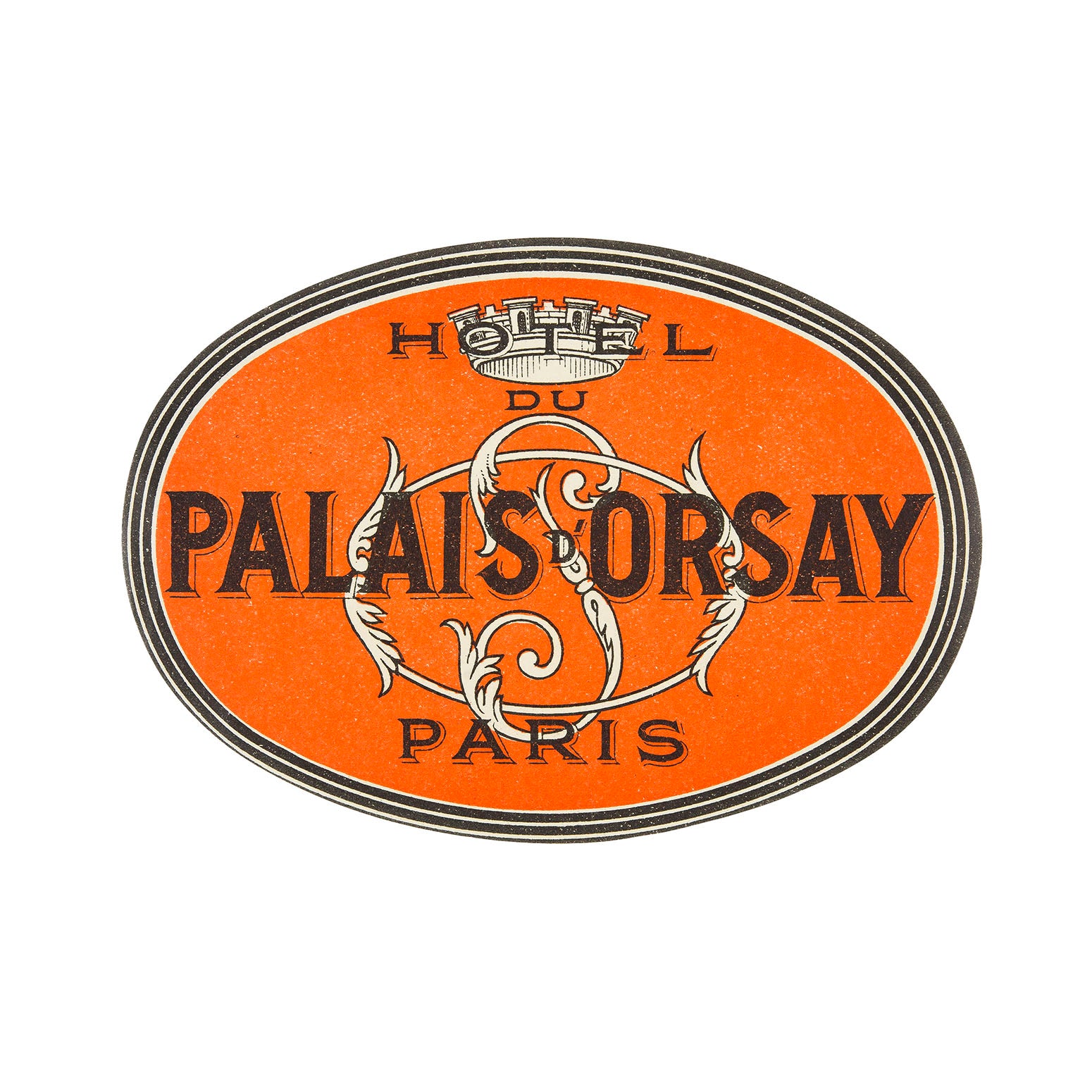 Hôtel Palais d'Orsay (luggage label)