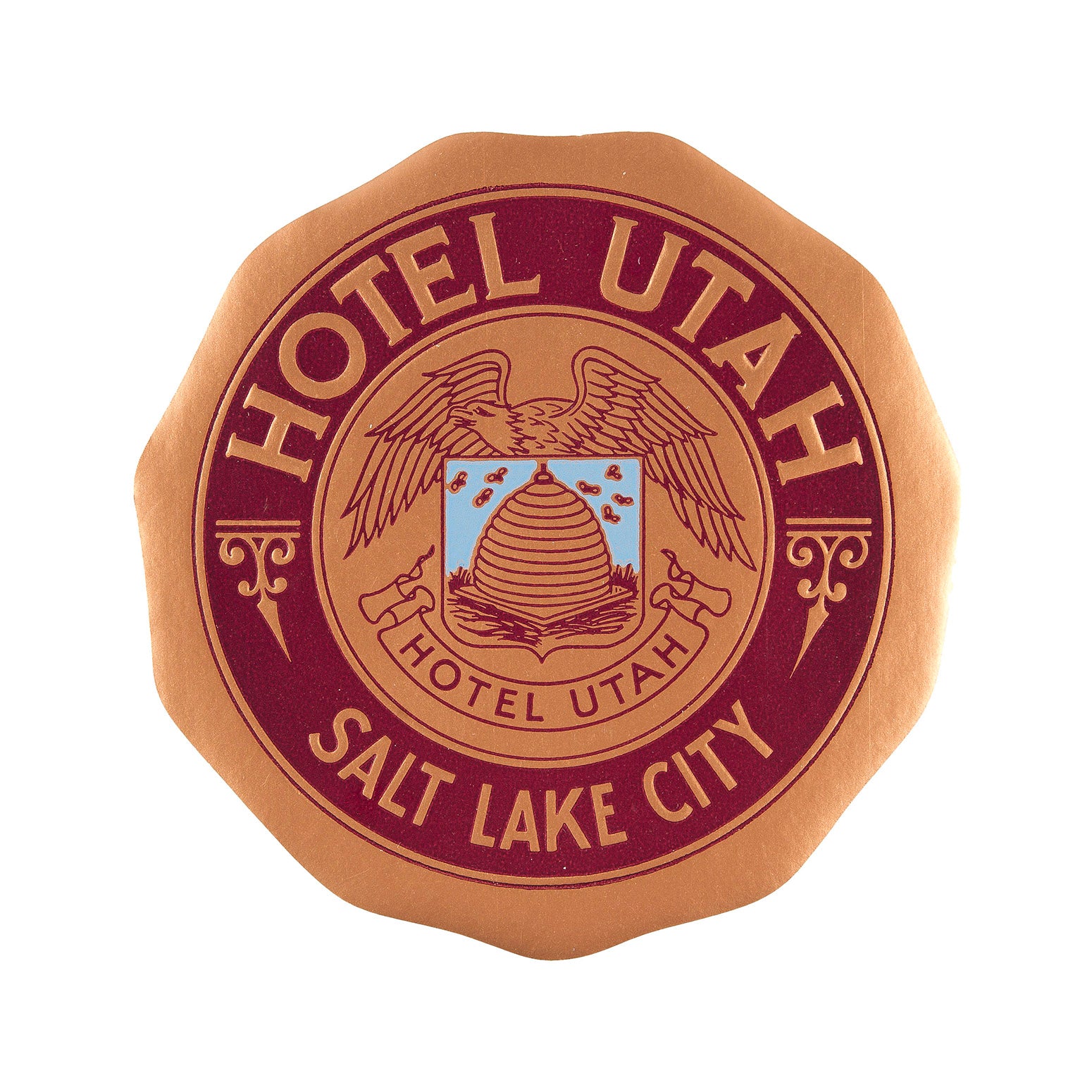 Hotel Utah, Salt Lake City (Luggage Label)