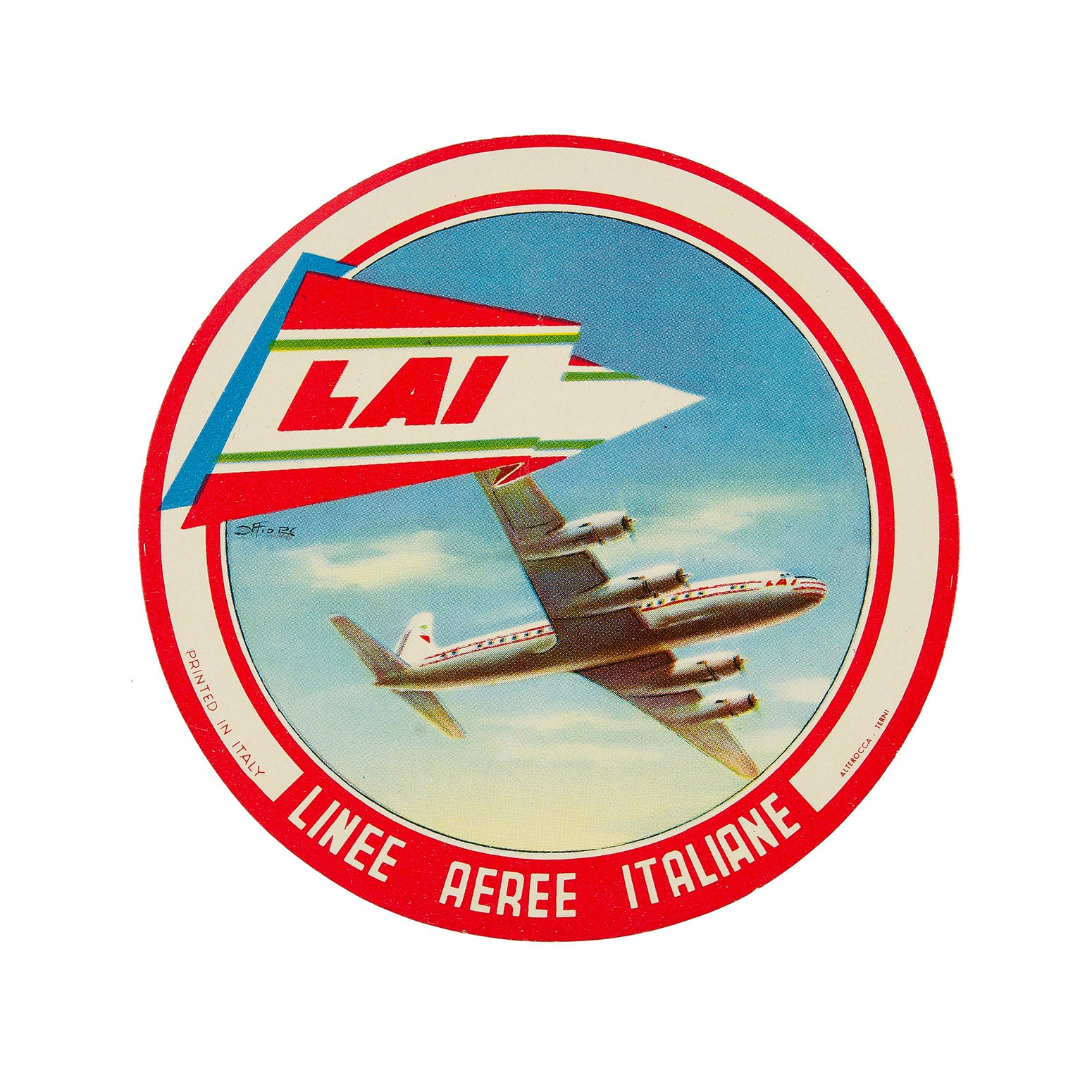 Linee Aeree Italiane (Luggage Label)