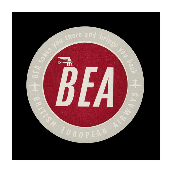 British European Airways (Luggage Label)