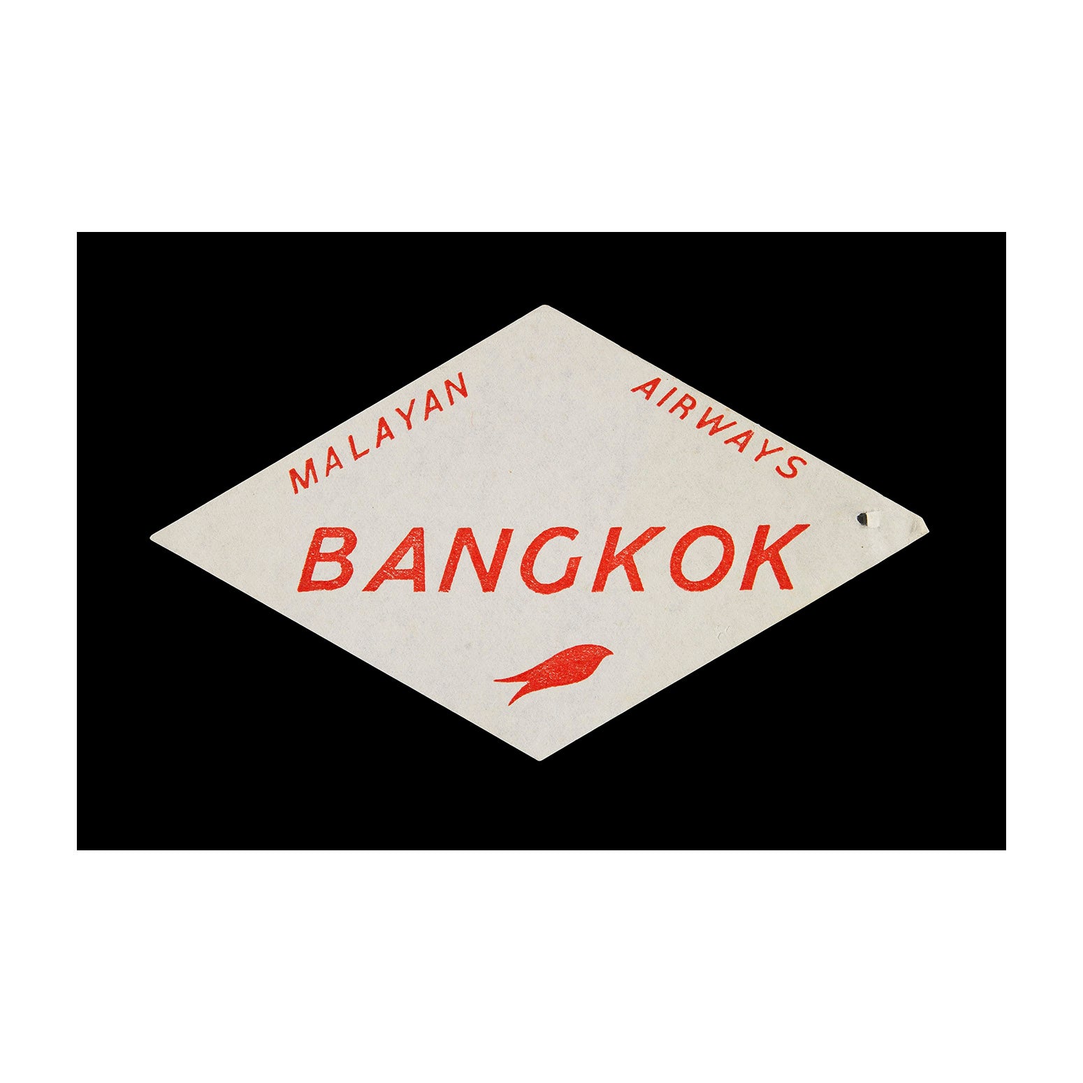 Malayan Airways Bangkok (Luggage Label)