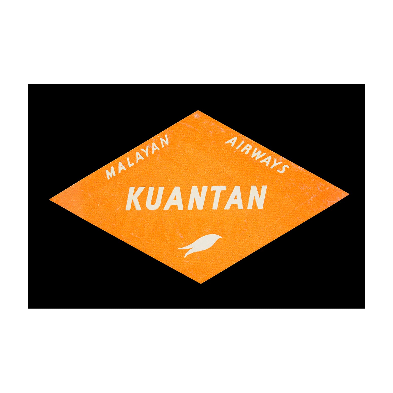 Malayan Airways. Kuantan (Luggage Label)