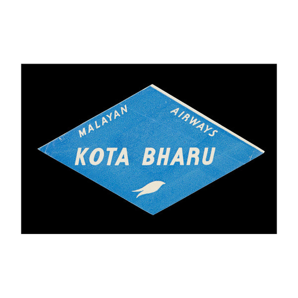 Malayan Airways. Kota Bharu (Luggage Label)