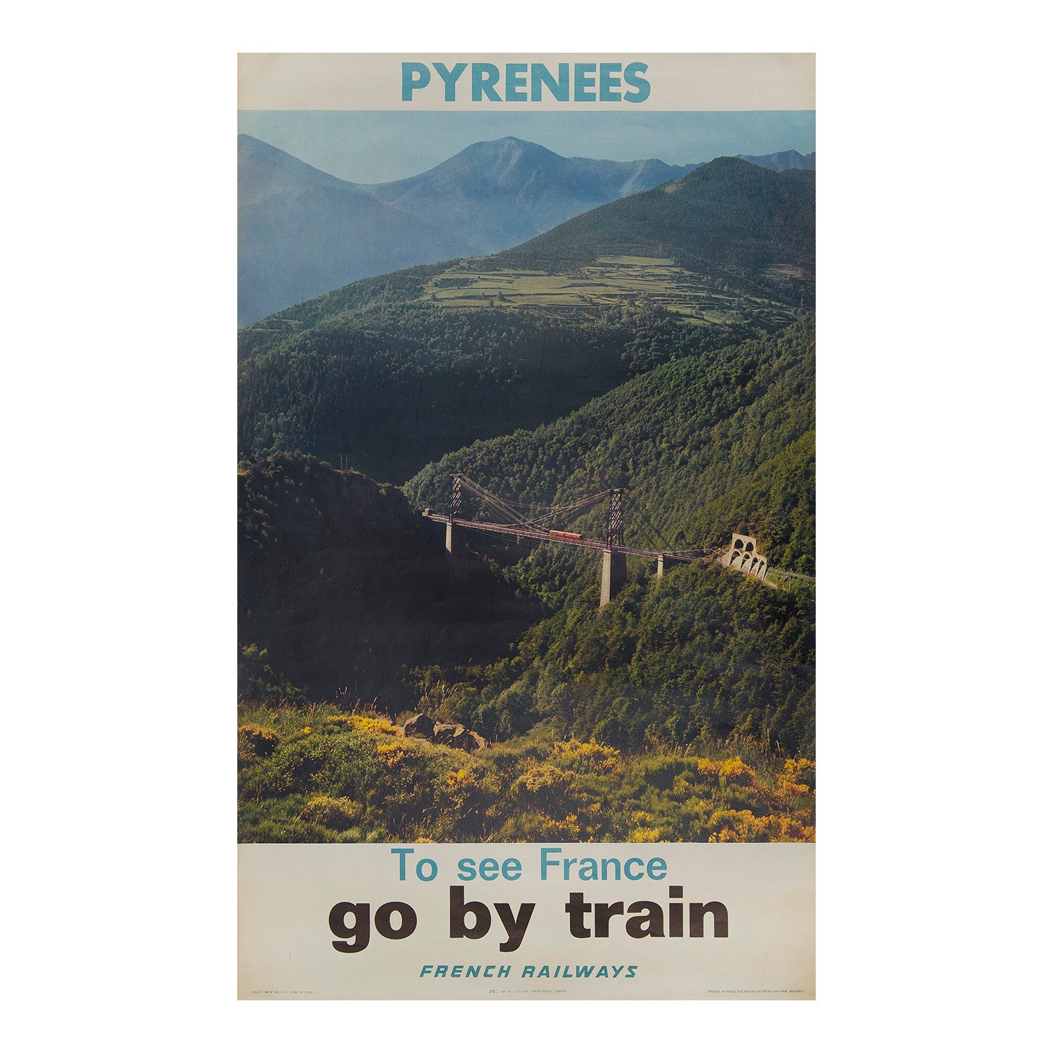 Pyrenees. To see France go by train. French Railways