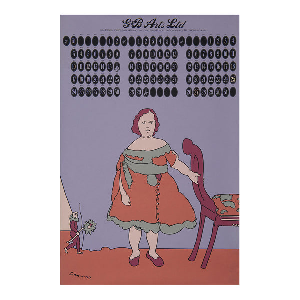 G&B Arts Ltd Calendar. October, November, December, 1976