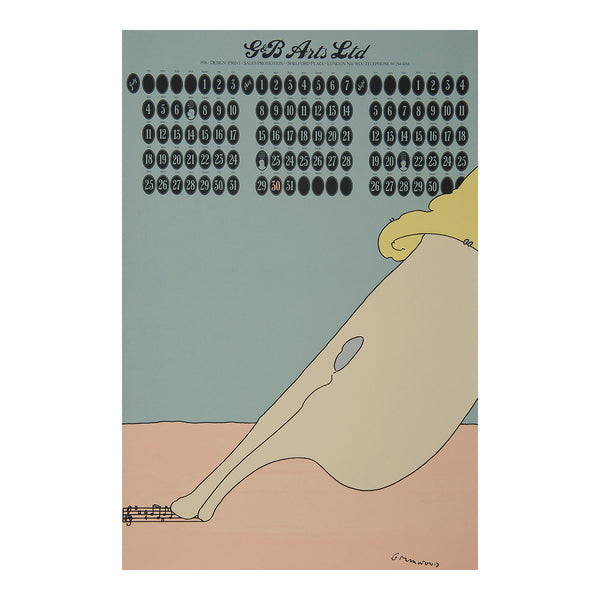 G&B Arts Ltd Calendar. July, August, September, 1976