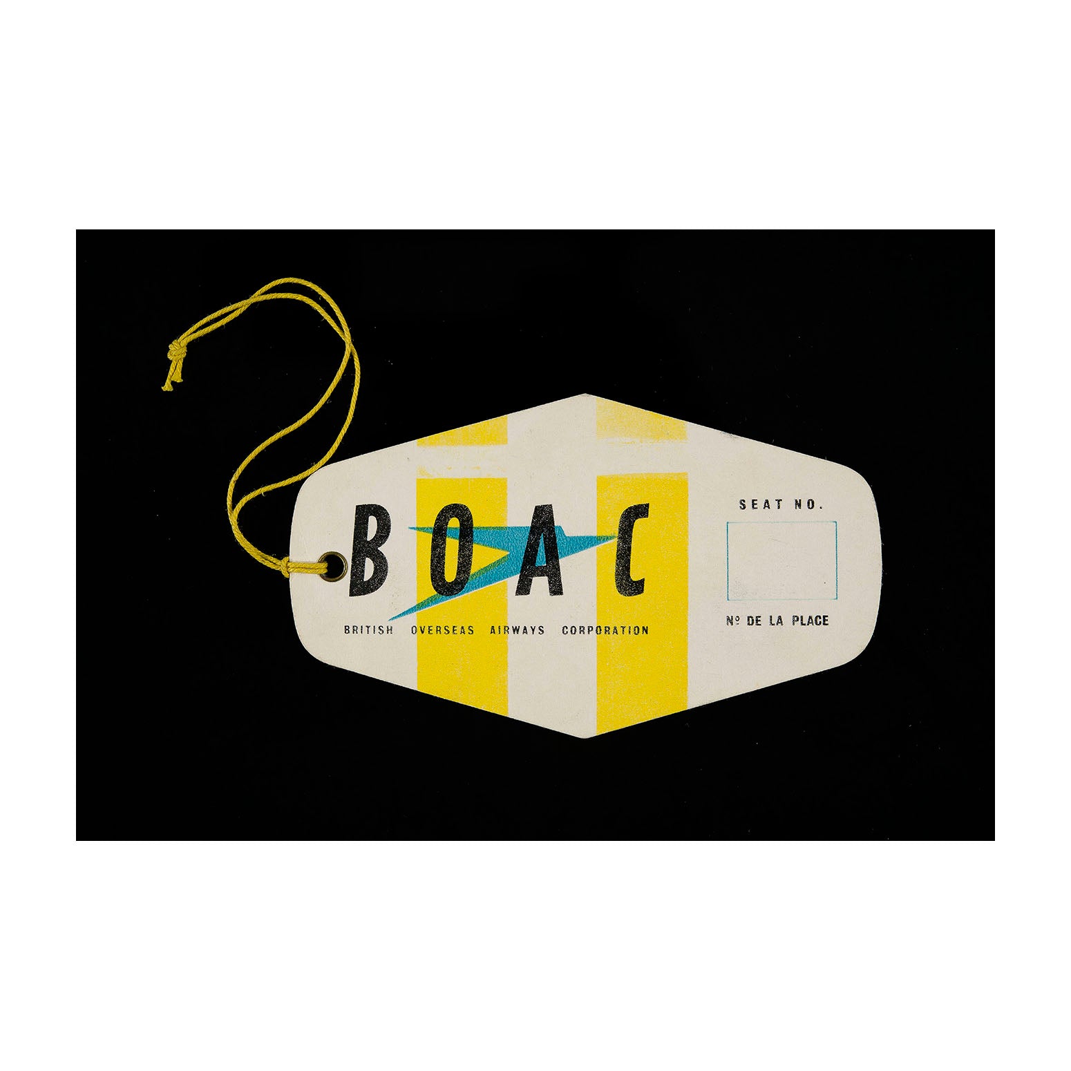 BOAC Luggage Identification tag