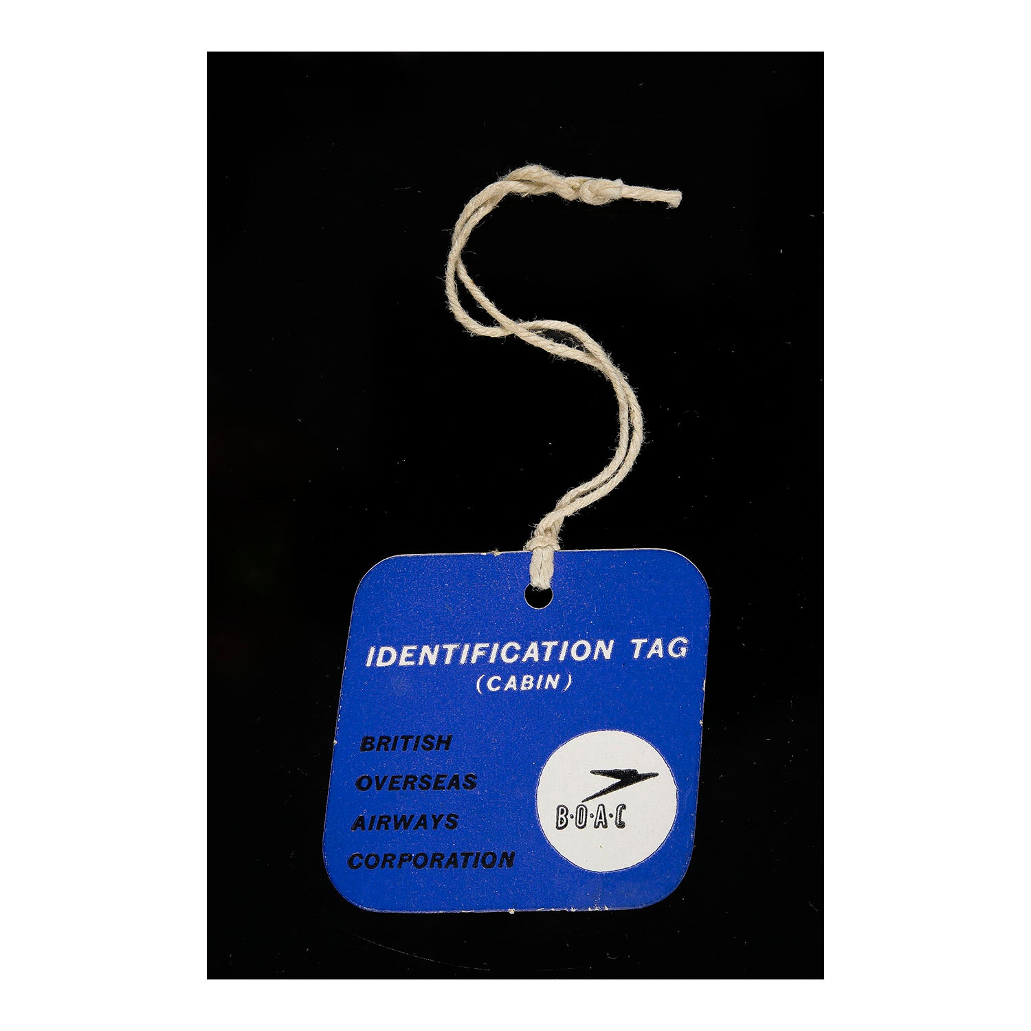 BOAC Luggage Identification (Cabin) tag