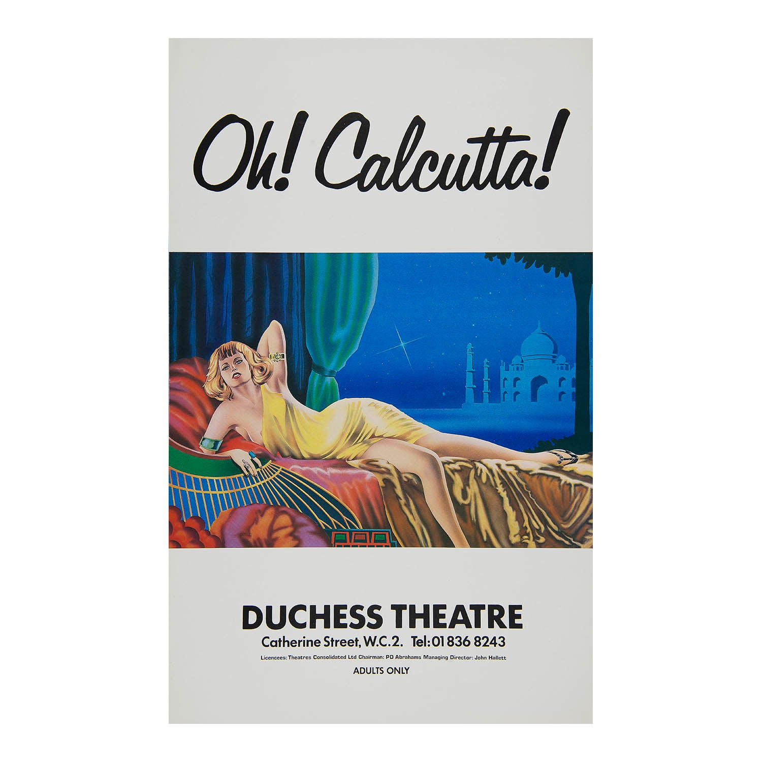 Calcutta Movie Poster 1969 French 1 panel (47x63)