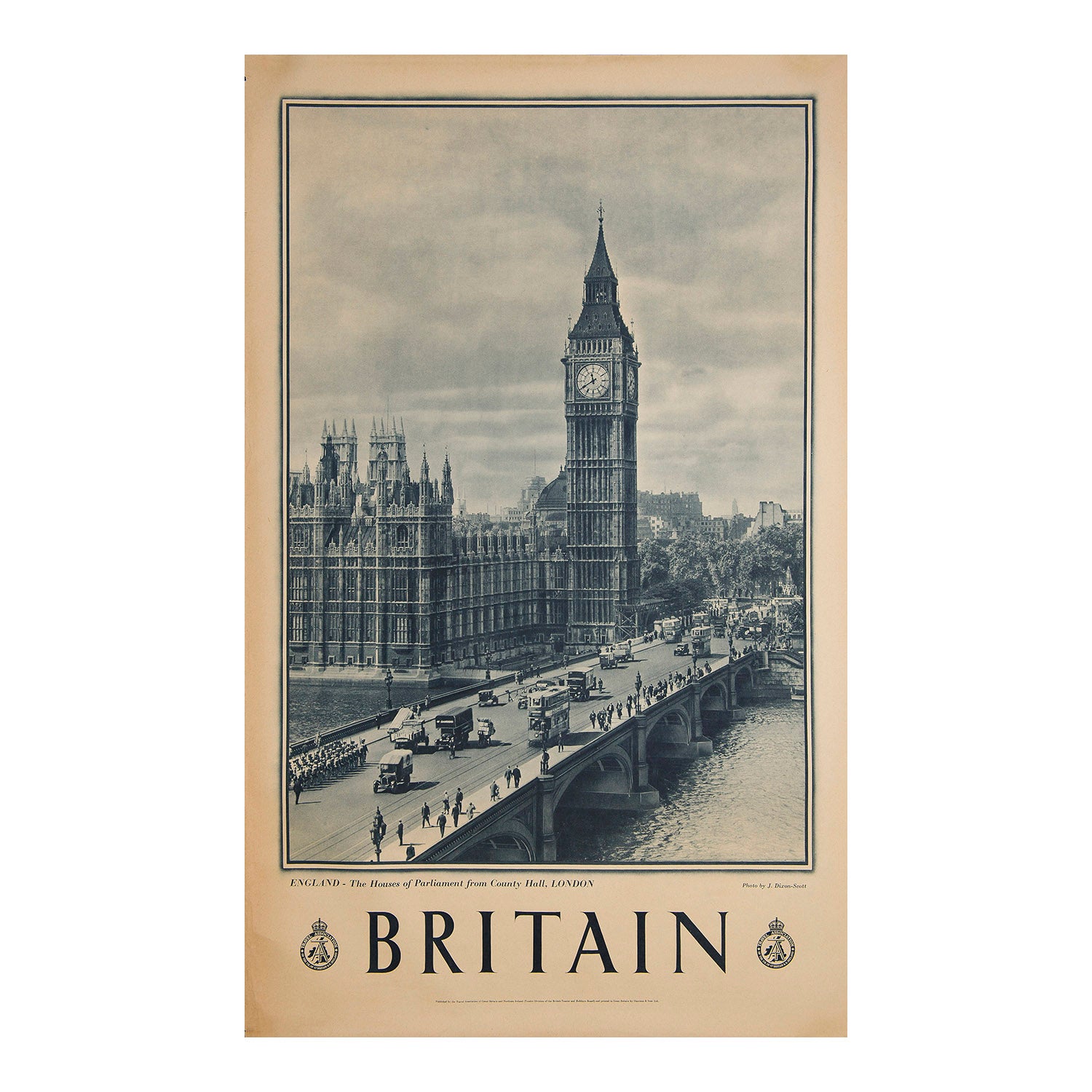 London. Houses of Parliament from County Hall