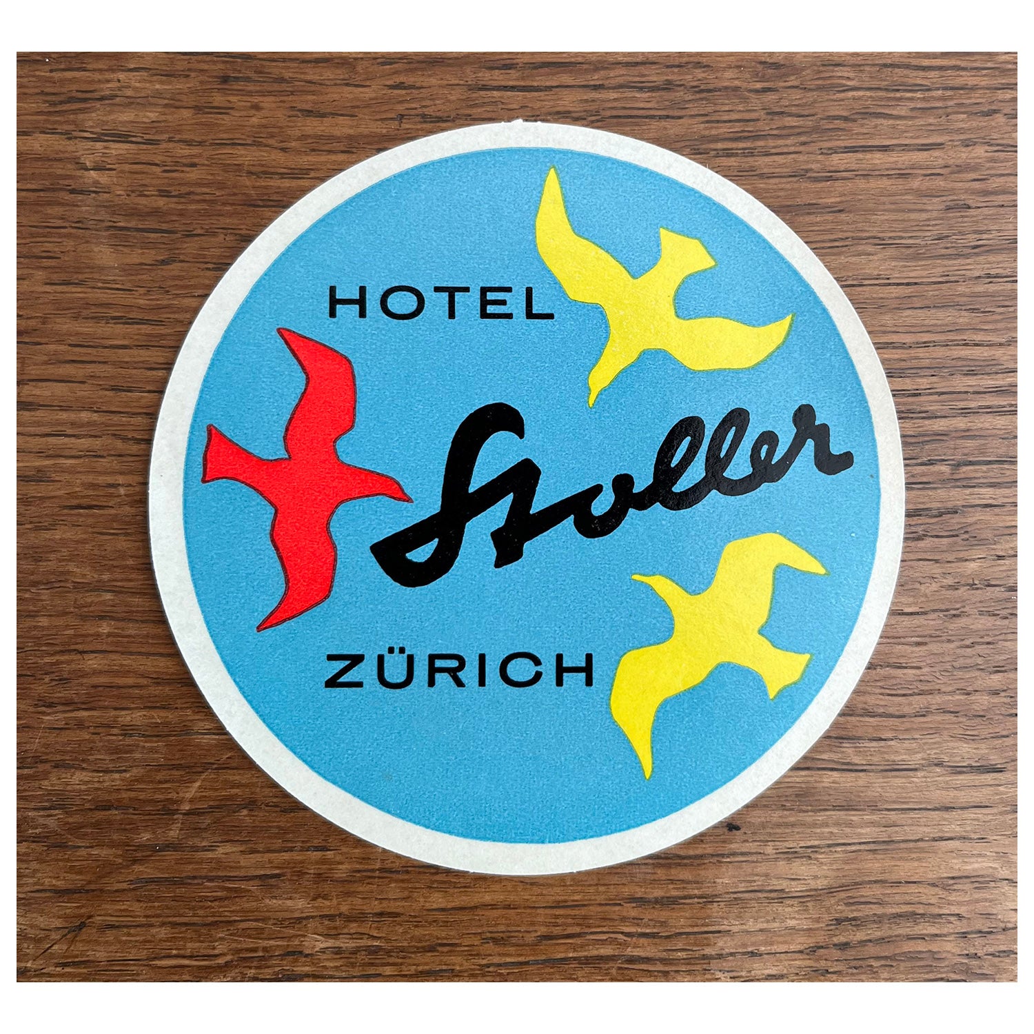 Hotel Stoller, Zurich (luggage label)