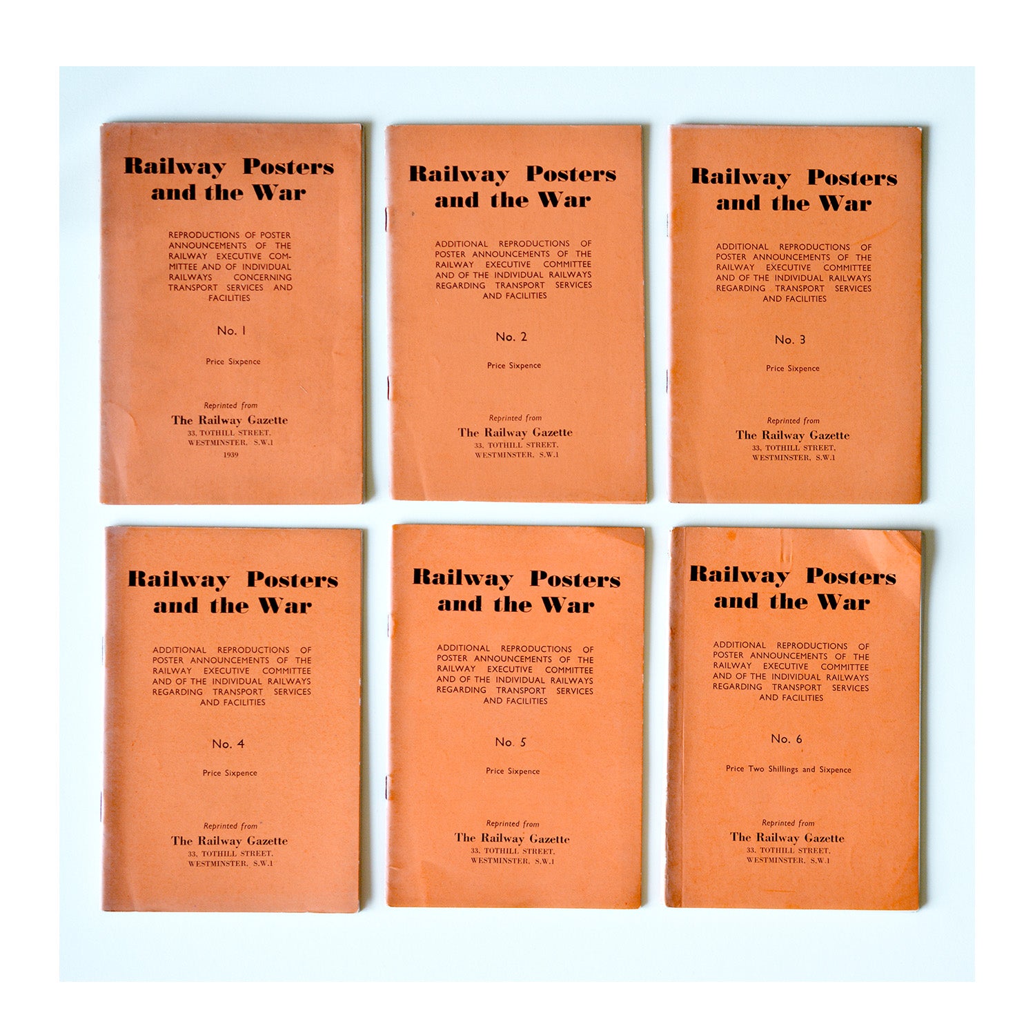 Railway Posters and the War (complete set)