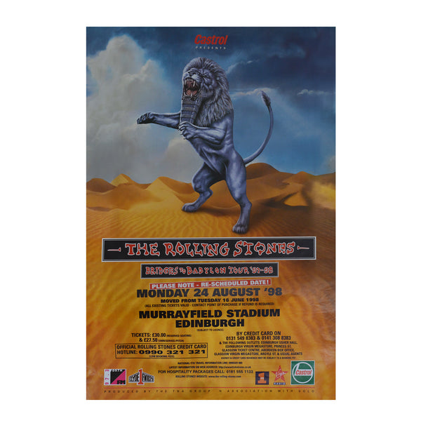 Original Rolling Stones poster Bridges of Babylon